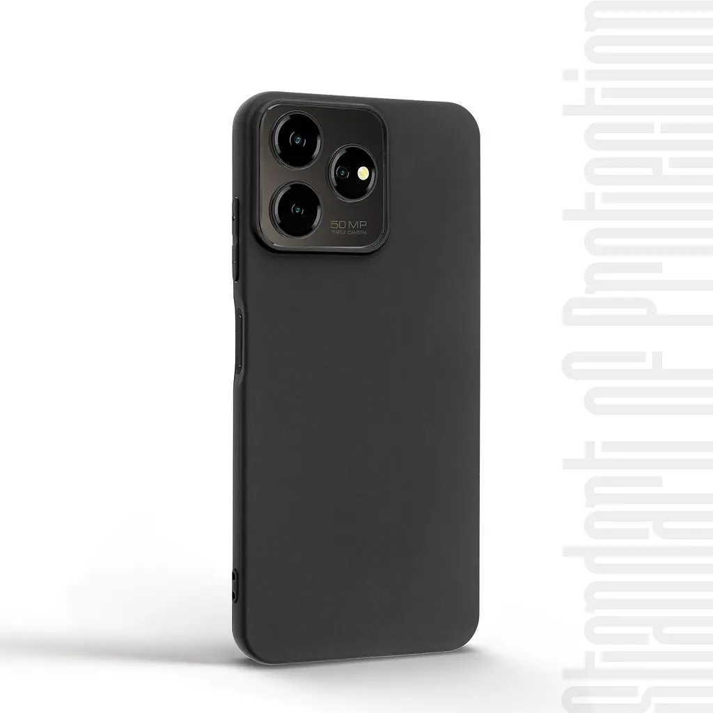 Чехол-накладка для смартфона ZTE Blade V50 Design 4G/A73 4G противоударный, силиконовый, термополиуретановый (ТПУ), с защитой камеры и корпуса, черный, защита всего корпуса, ArmorStandart (ARM70697) - фото 2
