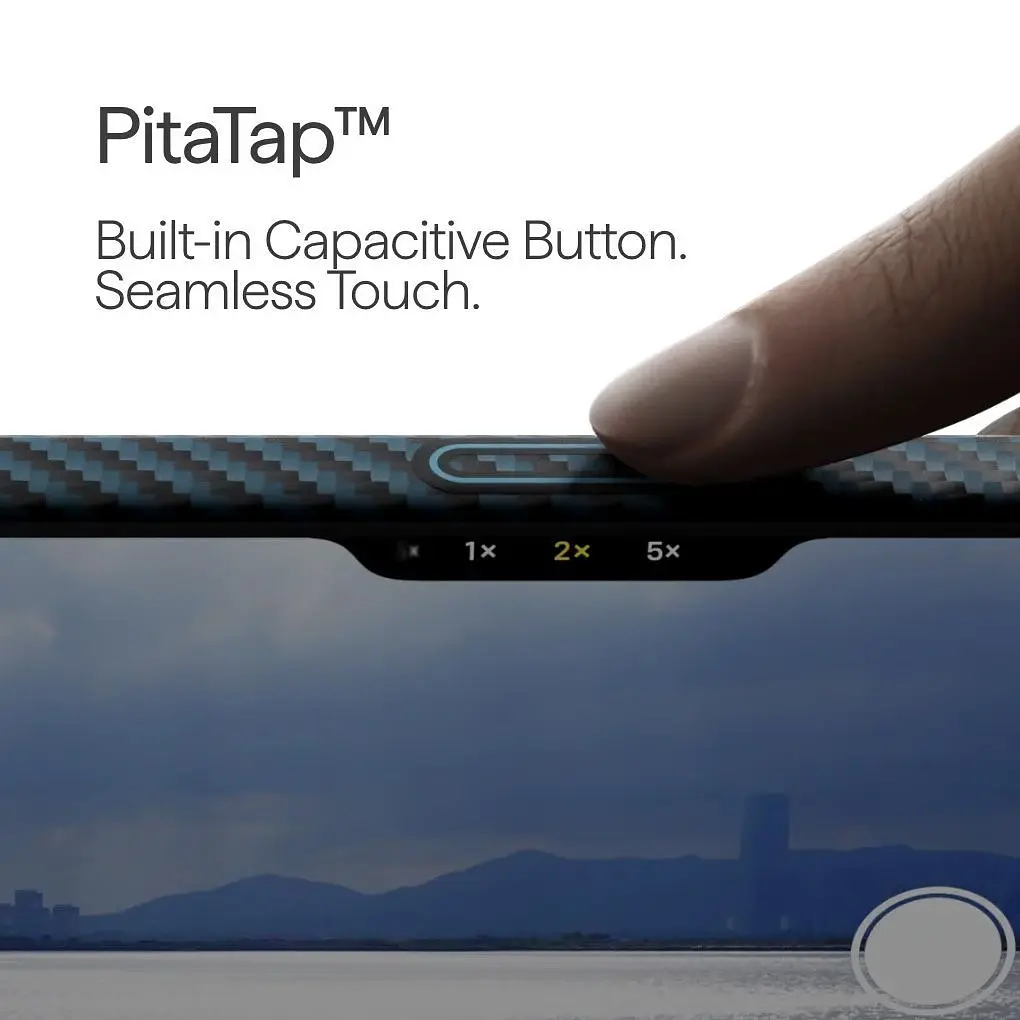 Чохол Pitaka Ultra-Slim Case для Apple iPhone 17 Pro Max Twill Black/Blue (KI1706BPM) [155098] - фото 5
