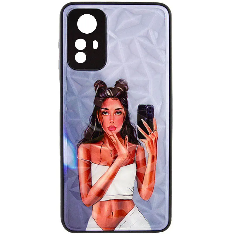 TPU+PC чохол Epik Prisma Ladies для Xiaomi Redmi Note 12S Black in White - фото 2