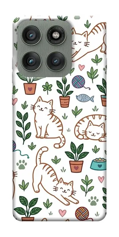 TPU чохол Demsky Cats pattern для Motorola Edge 60 Pro