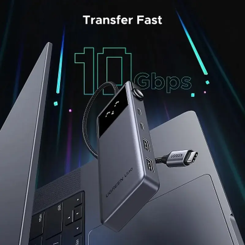 Концентратор Ugreen USB-C to HDMI + 2xUSB 3.2 + 2xUSB-C 3.2 + PD CM888 gray (35998) - фото 5