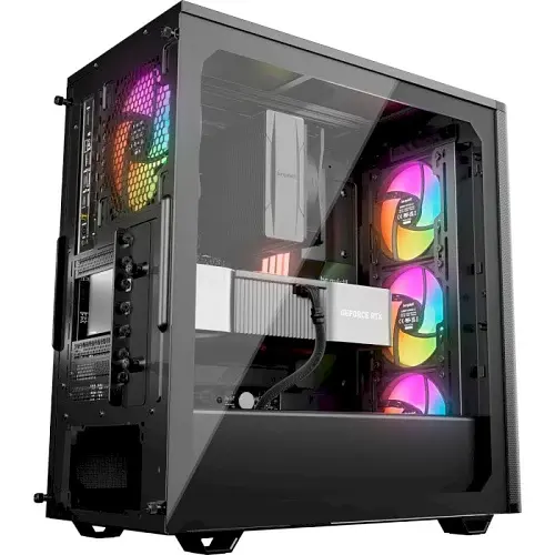 Корпус be quiet! Pure Base 501 LX, Airflow Black, Midi Tower, без БЖ, для ATX, Micro ATX, Mini ITX, Type-C, 2xUSB 3.2, макс. CPU-178 мм/VGA-368 мм, 4x120 мм Light Wings 3 PWM, бічна панель із загартованого скла (BGW78) - фото 5