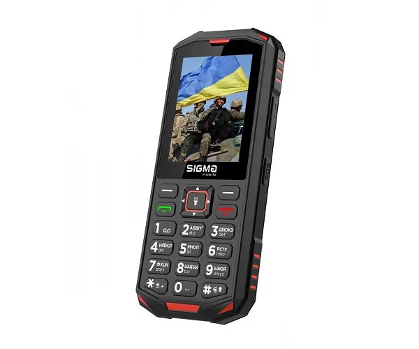 Телефон Sigma mobile X-treme Pa68 протиударний кнопковий чорно-червоний (4827798466520) - фото 5