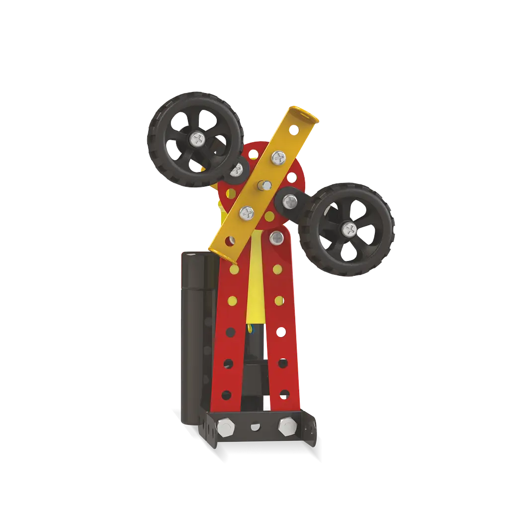 Конструктор Zephyr Robotix-0 металлический с электромотором 84 элемента 5 моделей - фото 3