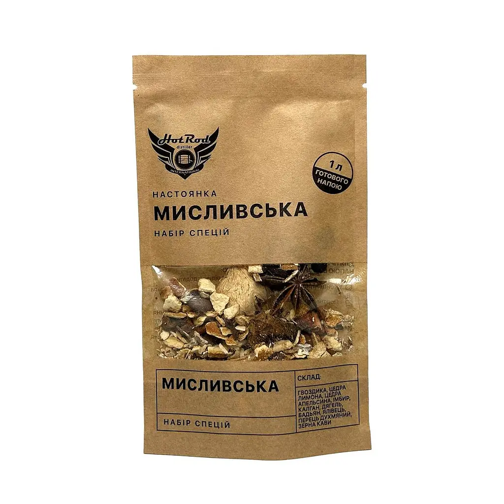 Набір спецій для настоянки Hot Rod Distiller Мисливська на 1 л 18 г (S0151)