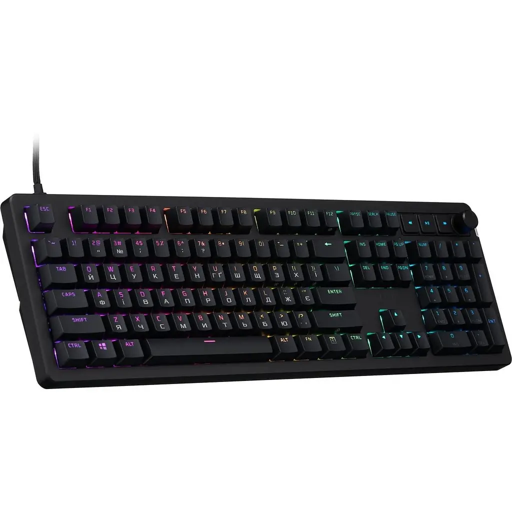 Клавиатура HyperX Alloy Rise 106key, Red, USB-A, EN/UA, RGB, черный (7G7A3AA) - фото 3