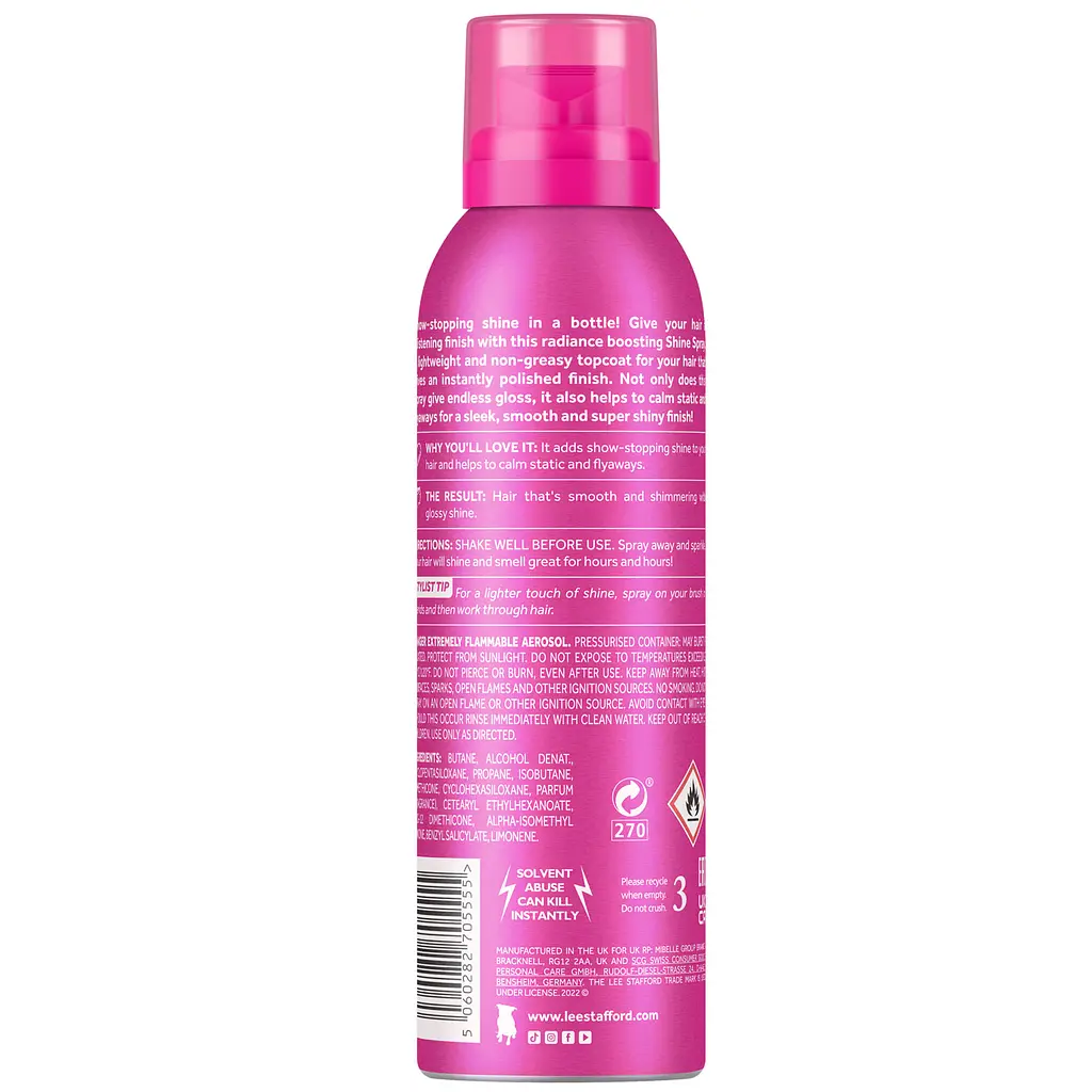 Спрей для сяйва волосся Lee Stafford Lightweight Shine Spray 200 мл - фото 2
