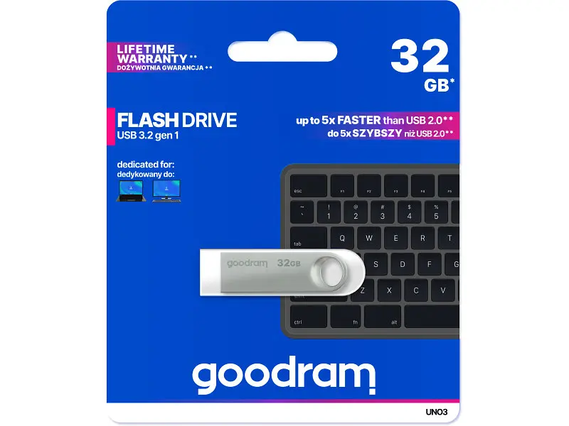 USB флеш накопичувач GOODRAM 32 GB UNO3 (UNO3-0320S0R11) - фото 3