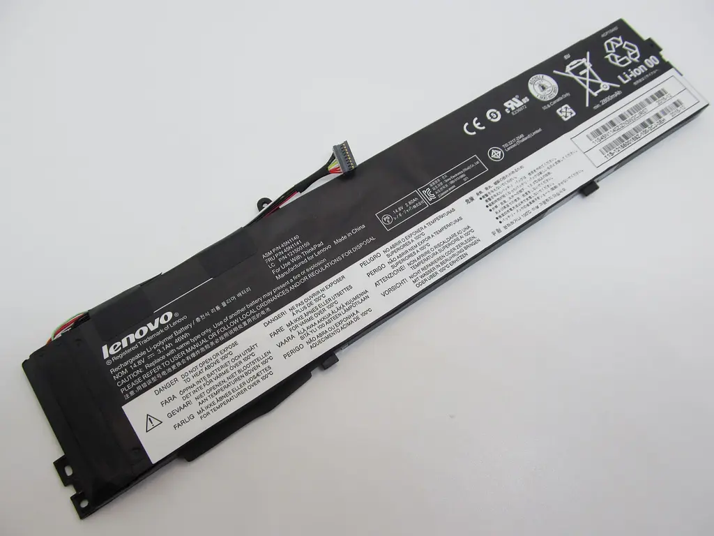 Акумулятор для ноутбука Lenovo ThinkPad S440 45N1140, 2800 mAh (46Wh), 4cell, 14.8V, Li-Po, чорний - фото 2