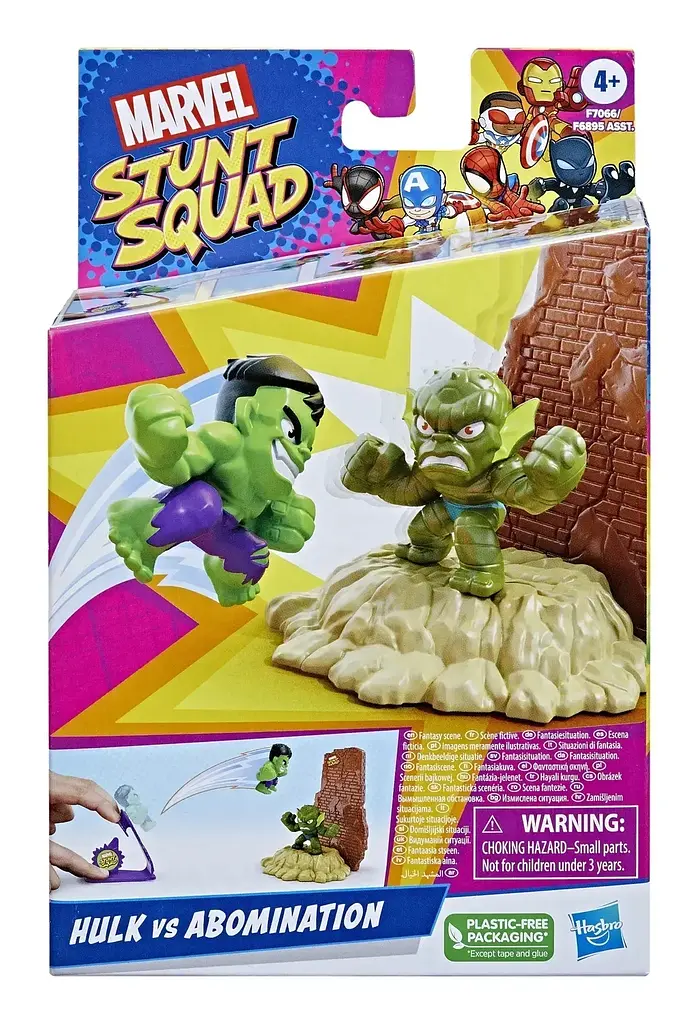 Набір іграшковий Hasbro Marvel Stunt Squad Герой проти лиходія Hulk vs Abomination (F6895_F7066) - фото 4