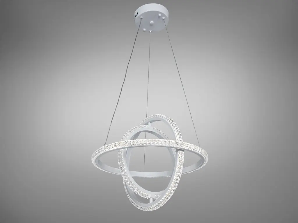 Люстра LED подвесная черная 140Вт пульт до 25м² - фото 2