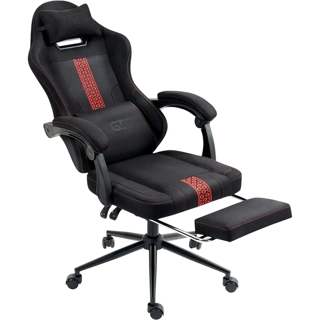 Геймерське крісло GT Racer X-2331 Fabric Black/Red [166919] - фото 5