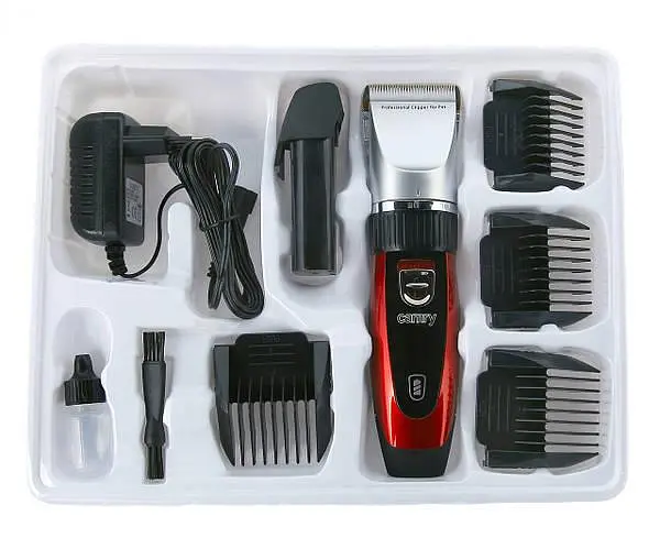 Машинка для стрижки животных Camry CR 2821 аккумуляторная + насадки керамическое лезвие 35 Вт - фото 5