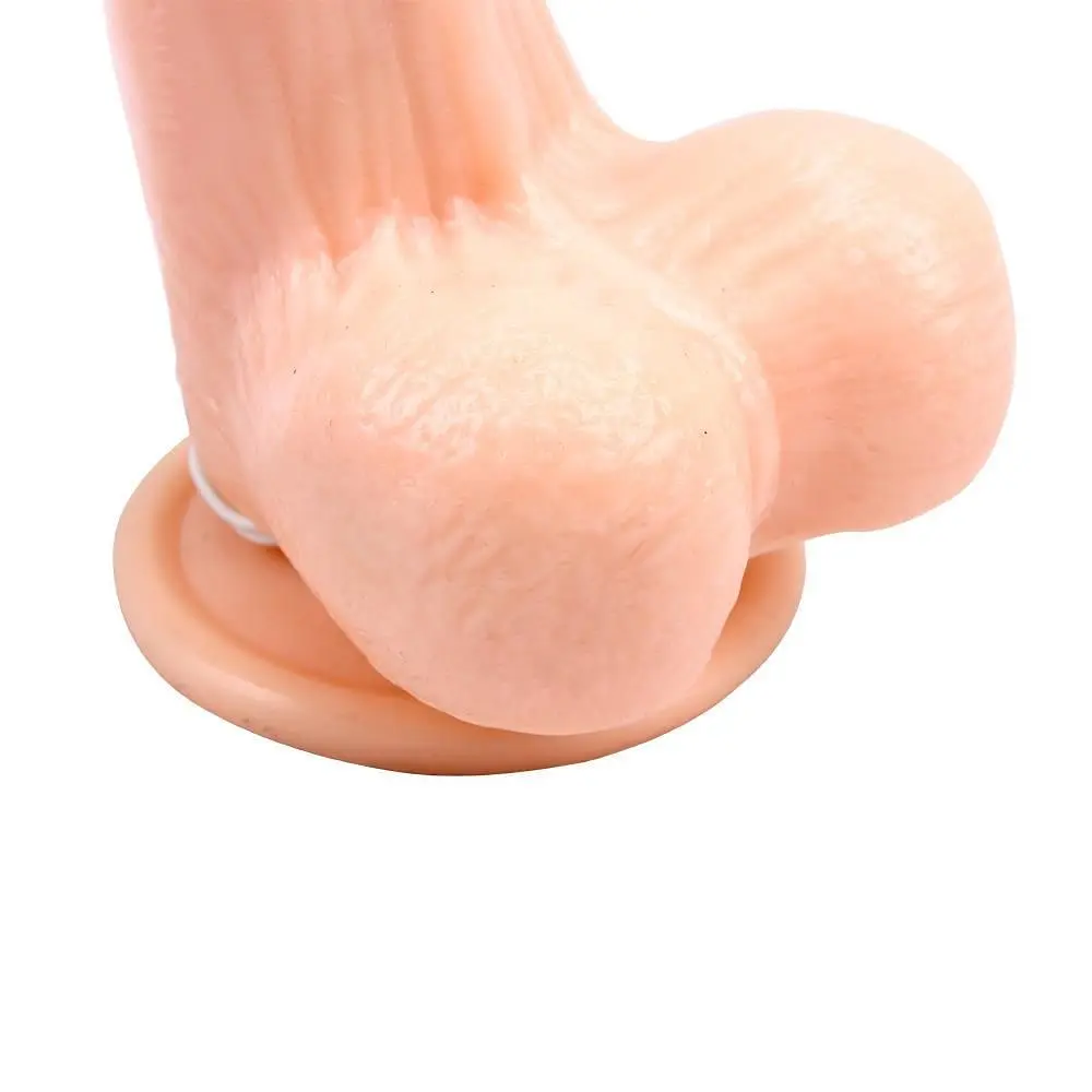 Вібратор Ballsy Super Cock James Deen 8.5", 21.5 см (тілесний) - фото 6