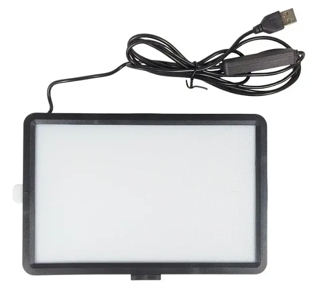 LED лампа 26 см G780 Квадратна чорний