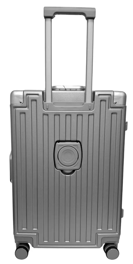 Валіза середня M Madisson Snowball 66503 M 64x43x26 см 100% полікарбонат на клямках Срібна - фото 8