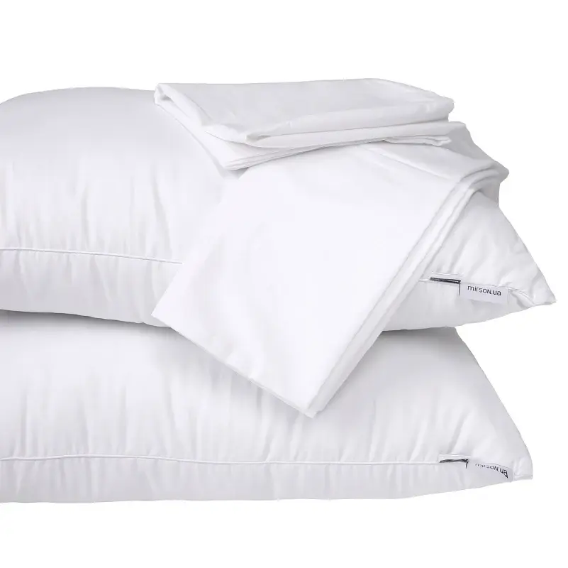Літній постільний комплект MirSon Line Satin Light Pro Snow White Modal Євро (2200010974171) - фото 8
