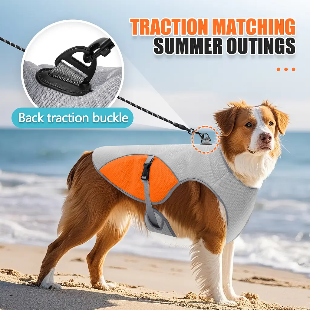 Літній охолоджувальний жилет для собак Derby Summer Dog Cooling Harness PA0360-1 Orange, 2XL - фото 5