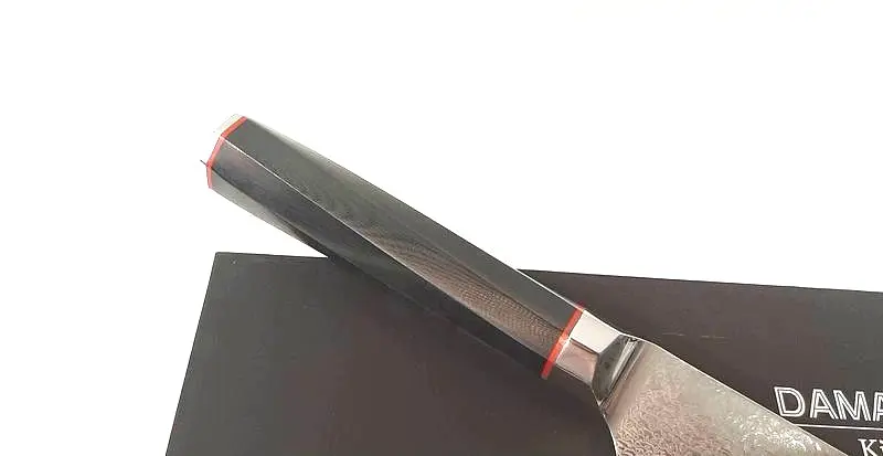 Ніж кухарський 24 см Damascus DK-AK 3009 AUS-10 дамаська сталь 73 шари - фото 9
