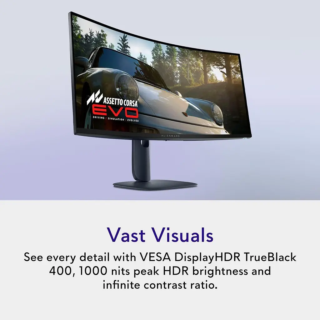 Монітор 34" Dell AW3425DW QD-OLED Curved UWQHD OLED 240Hz (210-BRTW) - фото 4