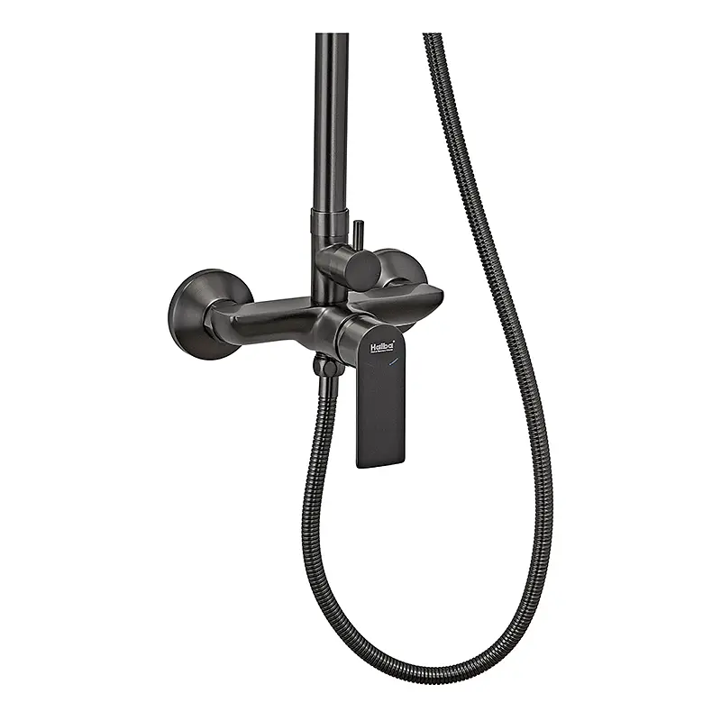 Душевая система телескопическая Haiba Alex 003-J graphite HB3996, Графит - фото 4
