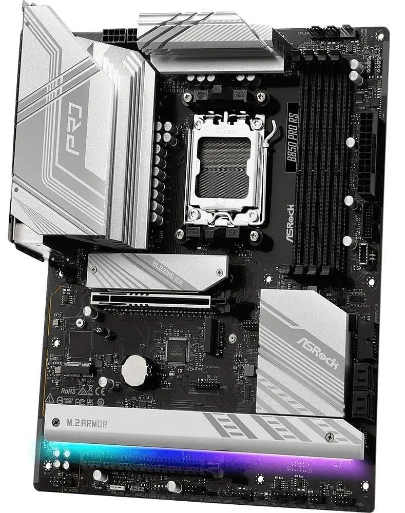 Материнская плата AsRock B850 PRO RS (B850 PRO RS) (Socket AM5, AMD B850, ATX) - фото 2