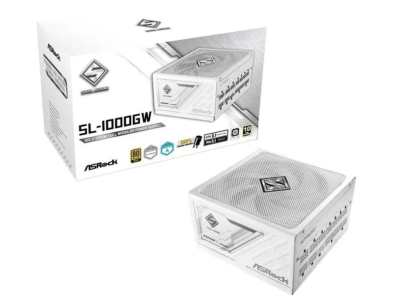 Блок живлення ASRock Steel Legend White 1000W (SL-1000GW) - фото 5