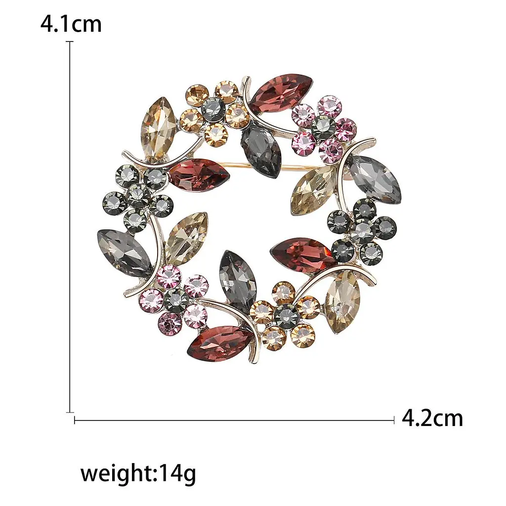 Брошь венок классическая женская брошь-булавка - фото 3