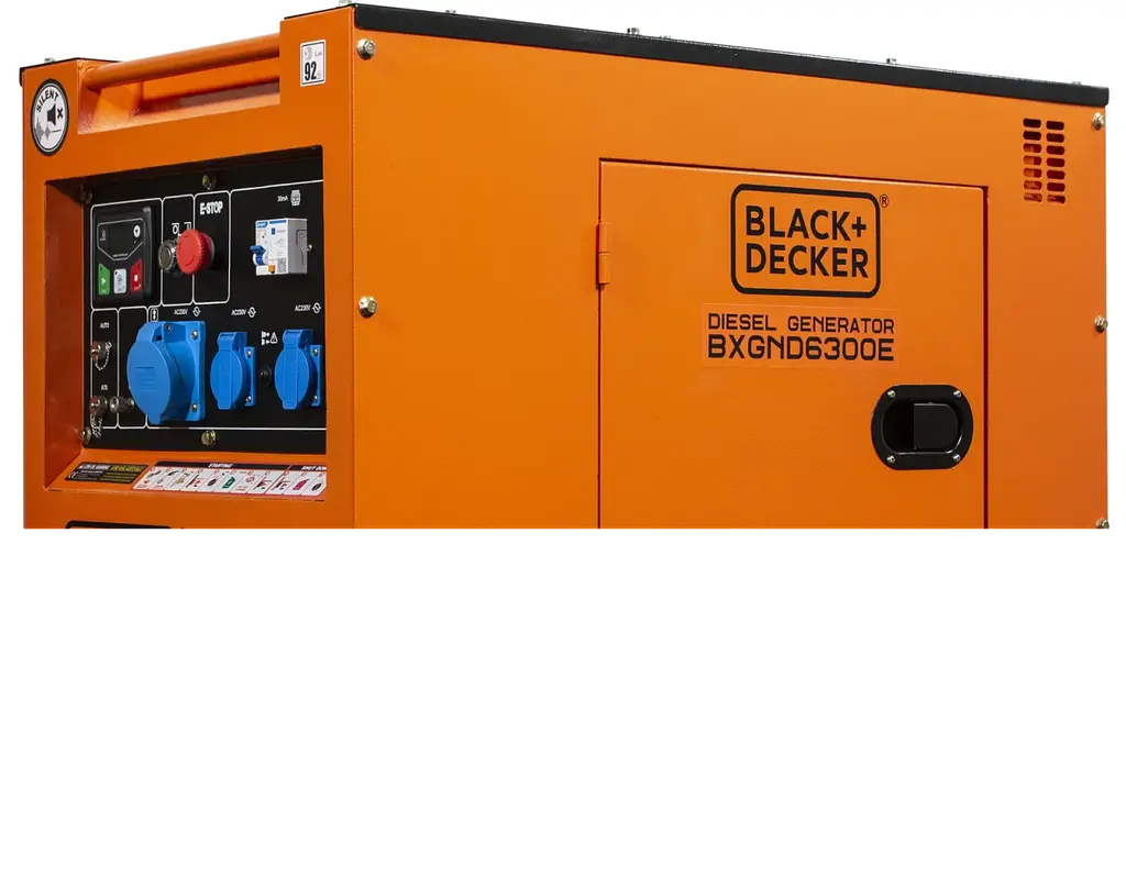 Генератор дизельний Black+Decker BXGND6300E 6000/6300W [74542] - фото 2