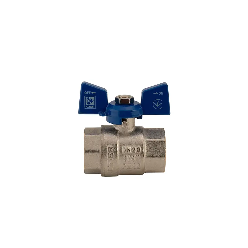 Кран кульовий Koer 3/4" ГГМ (KR.217.B) синій KR2720 - фото 3