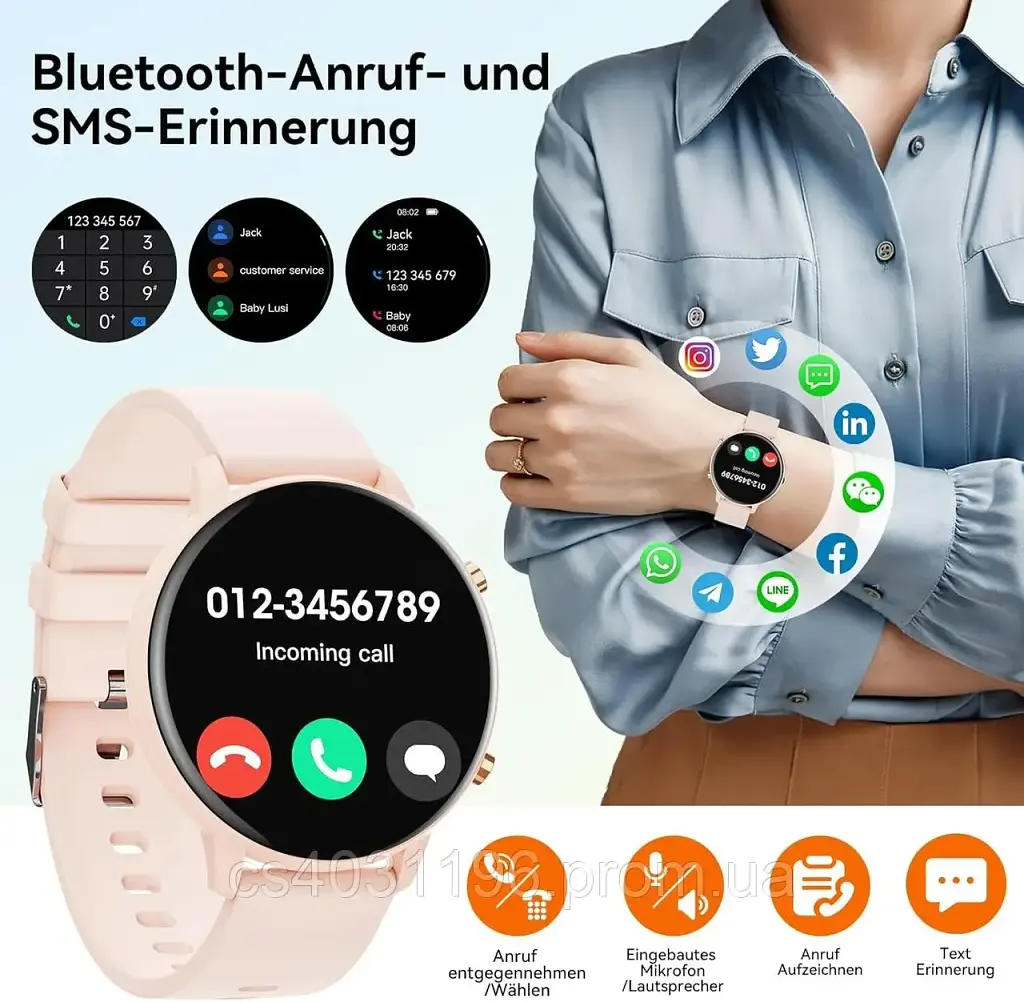 Умные часы G25 Hwagol Bluetooth звонки и более 140 спортивных режимов - фото 5