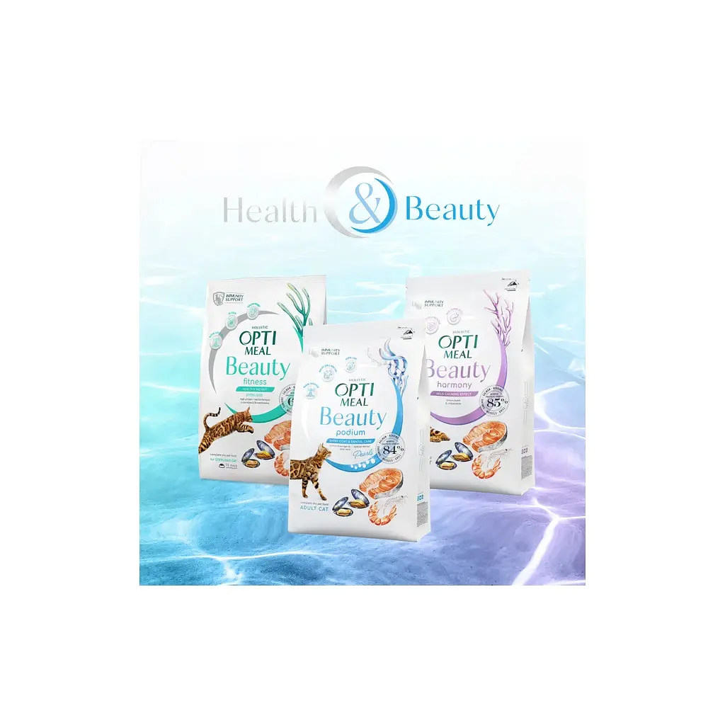 Сухий корм для кішок Optimeal Beauty Fitness для стерилізованих/кастрованих з морепродуктами 4 кг (4820215369824) - фото 8