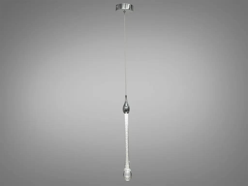 Потолочная люстра LED Diasha 3003/1HR, 3W, хром, современный стиль для коридора, гостиной, спальни, кухни - фото 3