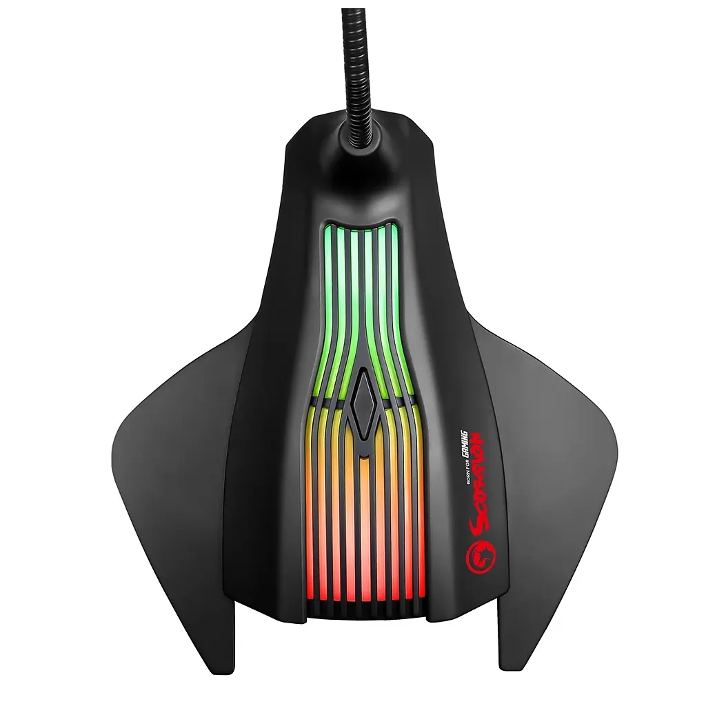 Мікрофон Marvo MIC-01 Multi-LED USB Black (MIC-01) - фото 3