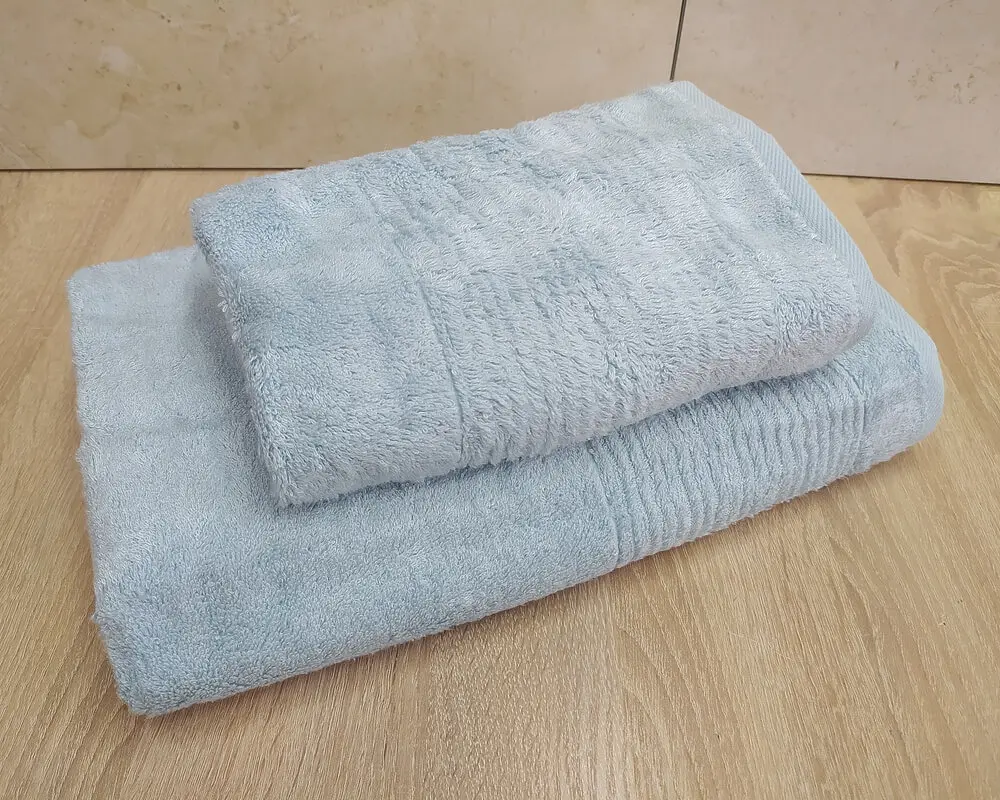 Набір турецьких бамбукових махрових рушників Cestepe 50х90+70х140 Bamboo Sarev Light Blue - фото 5