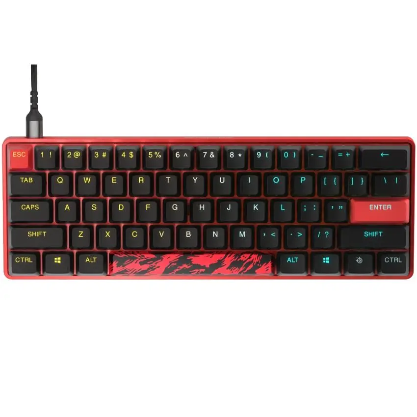 Клавіатура ігрова оптична SteelSeries Apex 9 TKL UA OptiPoint Mini Faze Clan (64853) - фото 6