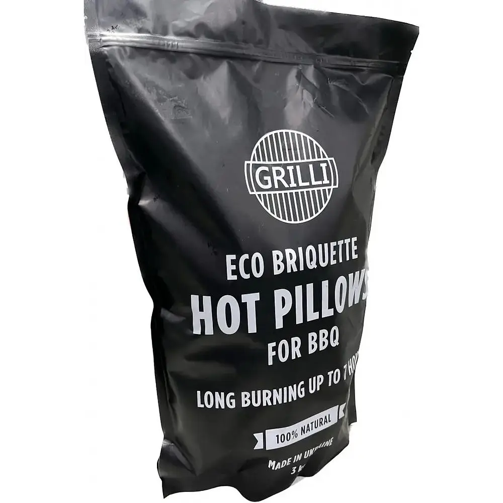 Деревне вугілля Grilli екобрікет Hot Pillows 3 кг - фото 3