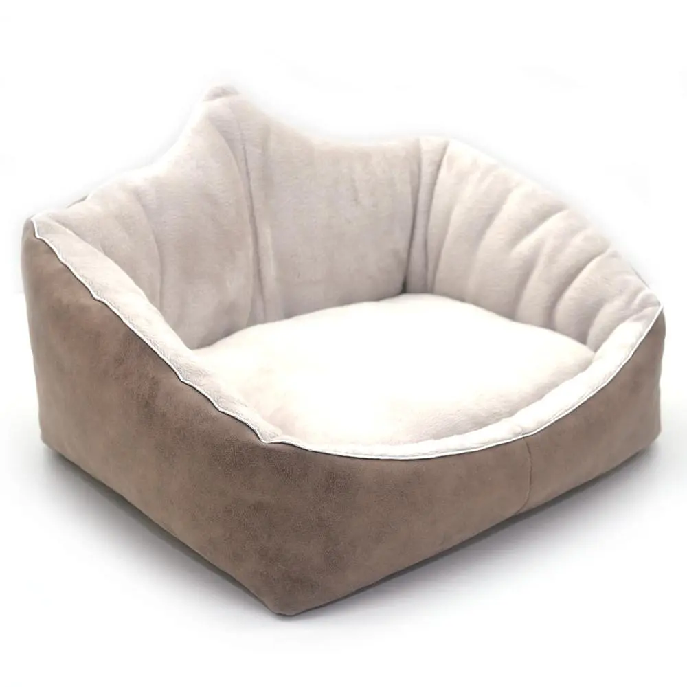 Лежак для собак та котів Zoo-hunt Айсберг коричневий №1 330х400х310 мм - фото 3