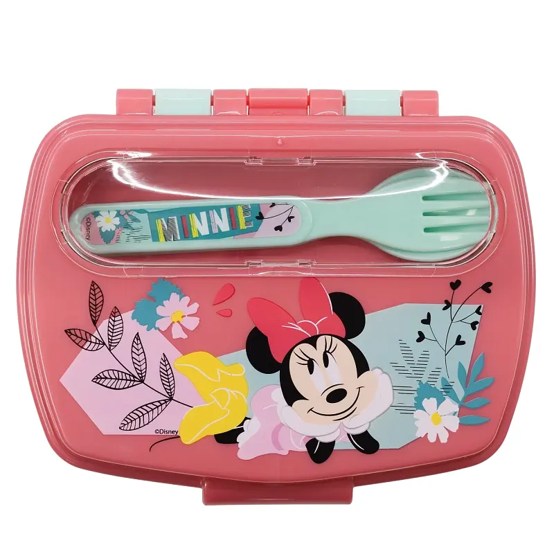 Ланч-бокс дитячий із приборами Stor Minnie Mouse (74409)