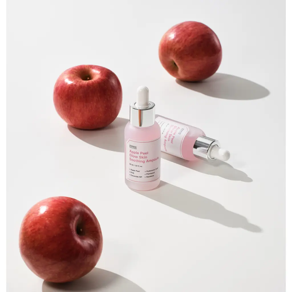 Сыворотка успокаивающая с эффектом сияния Apple Peel Glow Skin Soothing Ampoule Sungboon Editor 30 мл - фото 3