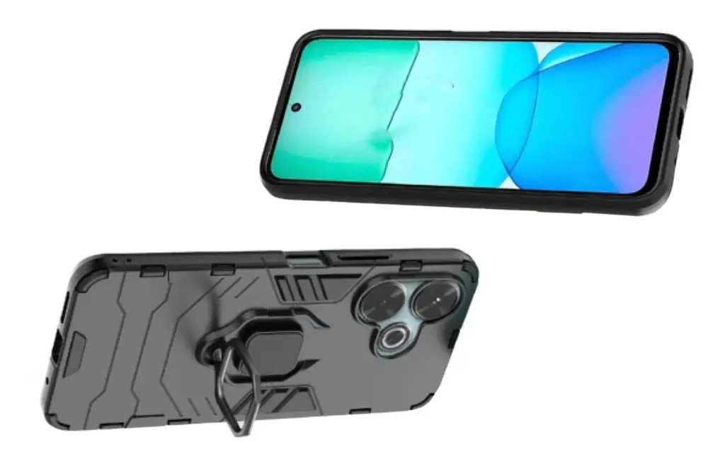 Чохол бампер Primolux Ring Armor для Xiaomi Redmi 13 4G Black - фото 4