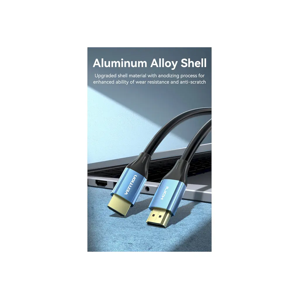 Кабель мультимедійний HDMI M to HDMI M 5.0m V2.0 4K60Hz blue Vention (ALHSJ) - фото 7