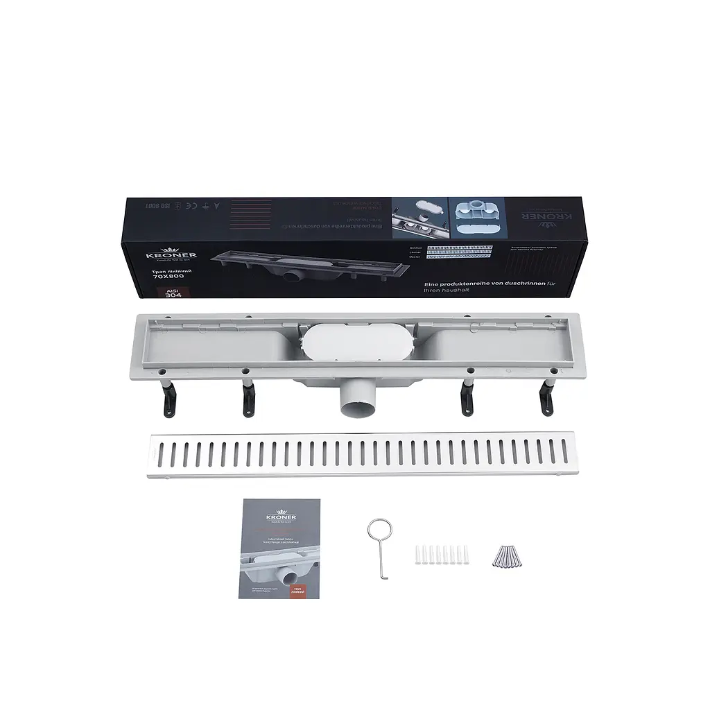 Трап линейный Kroner KRP Harz S80 Sektion CV029581 - фото 5
