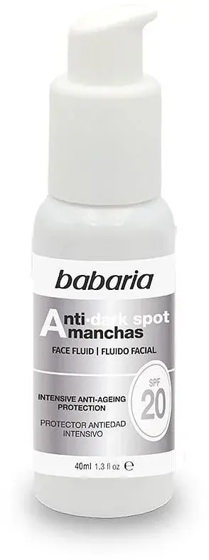Флюїд Babaria Moisturizing Fluid Anti-Dark Spot для обличчя проти пігментних плям SPF 20, 40 мл - фото 3