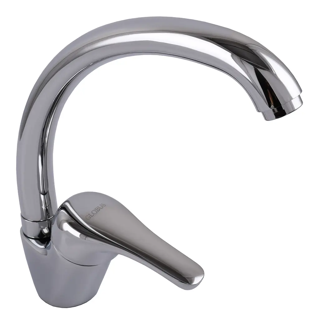 Змішувач кухонний Globus Lux Solly GLSO-0103S-WH латунний без шлангів - фото 4