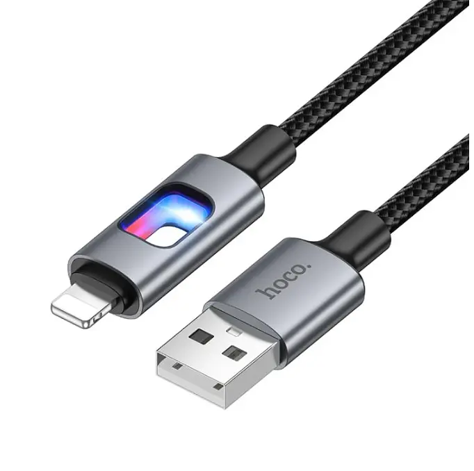 Кабель Hoco U144 New charging data cable iP Black