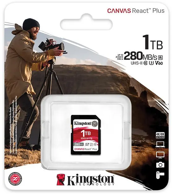 Картка пам'яті Kingston SDXC UHS-II U3 Canvas React Plus 1Tb V60 - фото 2
