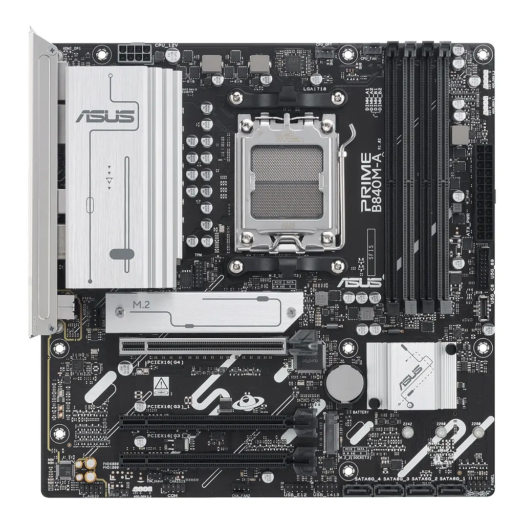 Материнська плата Asus Prime B840M-A-CSM Socket AM5 - фото 2
