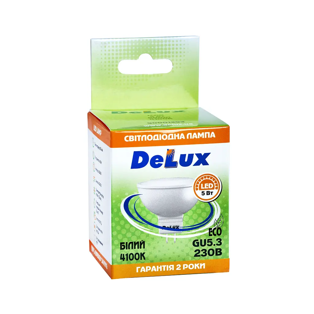Лампочка Delux JCDR 5Вт 4100K 220В GU5.3 (90001293) - фото 3