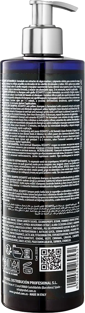 Шампунь для нейтралізації жовтизни OCEANYST Shampoo No Yellow 500 мл - фото 2
